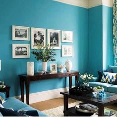 Trend aquamarine interior paint